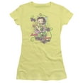thumbnail image 2 of Betty Boop Flower Vine Fairy S/S Junior Women's T-Shirt Sheer Banana, 2 of 2
