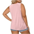 thumbnail image 4 of Weiqiqre Plus Size Womens Clothing Tank Tops V Neck Sleeveless Summer Shirts Loose Dressy Casual Blouses, 4 of 9
