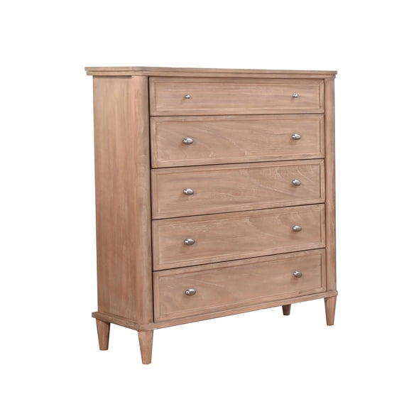 Sunny Designs 5-Drawer Chest with Tapered Legs