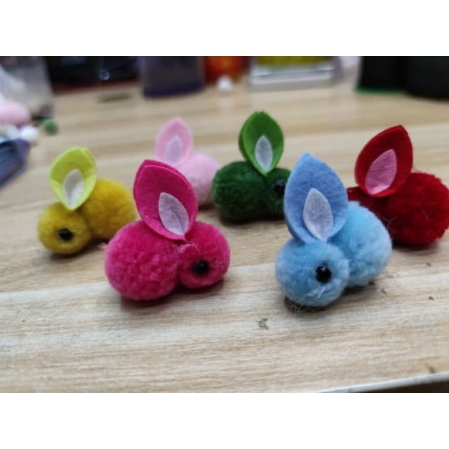 Lindos accesorios para el cabello con forma de conejito de Islandia para niños, accesorios de ropa con forma de linterna para el Festival del Medio Otoño