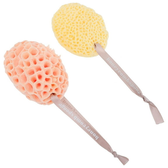 LEDMOMO 2Pcs Natural Sea Sponge for Bathing Deep Cleansing Skin Care Assorted Color