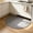 Gray,L, variant on Half Circle Rug,Dirt Trapper Door Mat,23.62*35.43in Imitation Sisal Entrance Rugs for Outside Entrance, Porch, Entryway