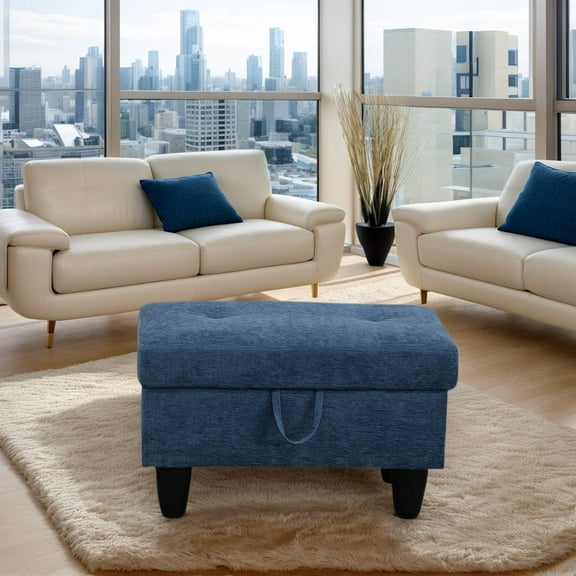 Upholstered Storage Ottoman