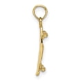 thumbnail image 2 of FJC Finejewelers 10k Yellow Gold 3d Skate Board Charm, 2 of 6