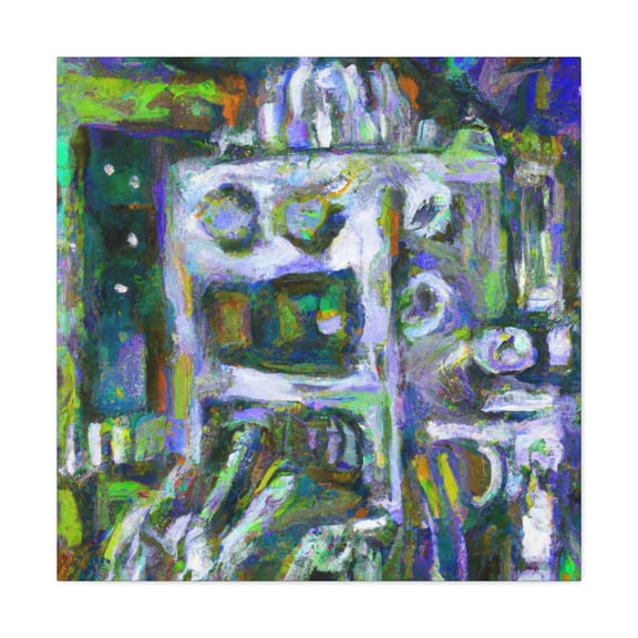 Robots in Fauvism - Canvas