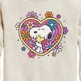 thumbnail image 3 of Peanuts - Hug Heart Flower - Toddler And Youth Crewneck Fleece Sweatshirt, 3 of 6