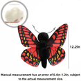 thumbnail image 3 of Realistic Butterfly Plush Doll - Simulated Butterfly Stuffed Animal Toy for Sofa Bedroom Decor Gift, 3 of 5
