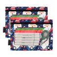 thumbnail image 2 of Dailycode 2 Pack Pencil Pouch for 3 Ring Binder Smooth Zipper Folders with Pockets Clear Window Pencil Case, Dwarfs and Heart Balloon, 2 of 6