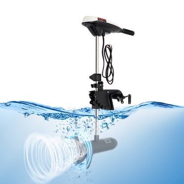 "Electric Costway 55lbs Freshwater Transom Mounted Trolling Motor for ...