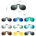 thumbnail image 2 of TOP-MAX Polarized Clip on Glasses, Clip-On Sunglasses Polarized Lenses UV 400 Protection Eyewear for Women Men, (2pcs, Brown), 2 of 4