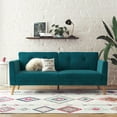 thumbnail image 2 of CosmoLiving Gloria Sofa, Blue Velvet, 2 of 16