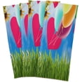 thumbnail image 6 of Colorful Bicycle Balloons Dish Towels 4 Pack, Spring Flowers Washable Tea Towels Dishcloths Lint-Free 18x28 Inch Fast Drying for Home Kitchen Clean, 6 of 7