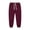 Wine, variant on CPNG Unisex Boys Girls Casual Wide Leg Solid Color Sweatpants Elastic High Waist Loose Pants Drawstring Casual Pants(Navy,13-14 Years)
