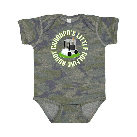 Inktastic Grandpa's Little Golf Buddy Boys Baby Bodysuit