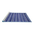 thumbnail image 2 of Ahgly Company Machine Washable Indoor Rectangle Abstract Blue Modern Area Rugs, 8' x 10', 2 of 4