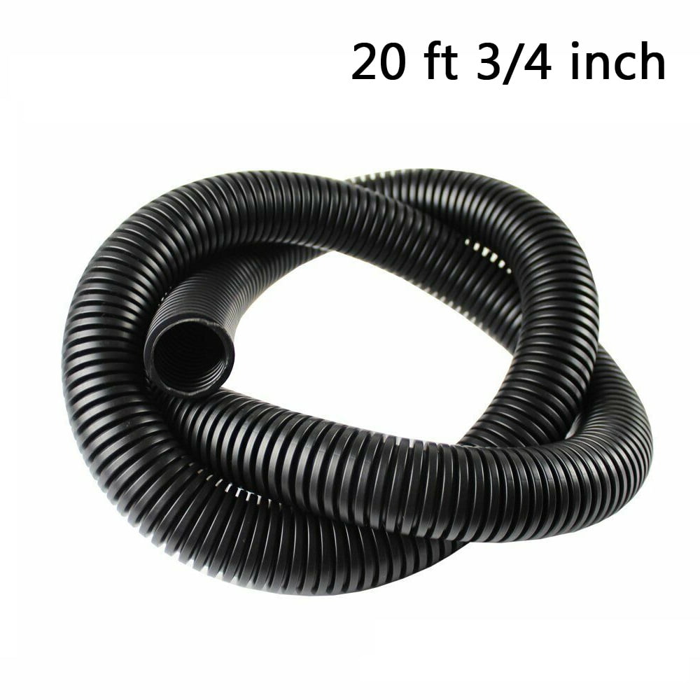 20Ft Corrugated Tube 3/4 inch Conduit PP Polyethylene Tubing Flexible
