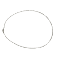 thumbnail image 3 of Nana Sterling Silver Square Snake Chain-Made in Italy-1.0mm Adjustable 22" Platinum Plated, 3 of 5
