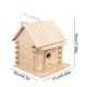 thumbnail image 3 of Casa de madera y comedero para exteriores, nido colgante para el jardín del patio, cría de loros y aves salvajes, diseño de grafitis DIY pintable, 3 of 6