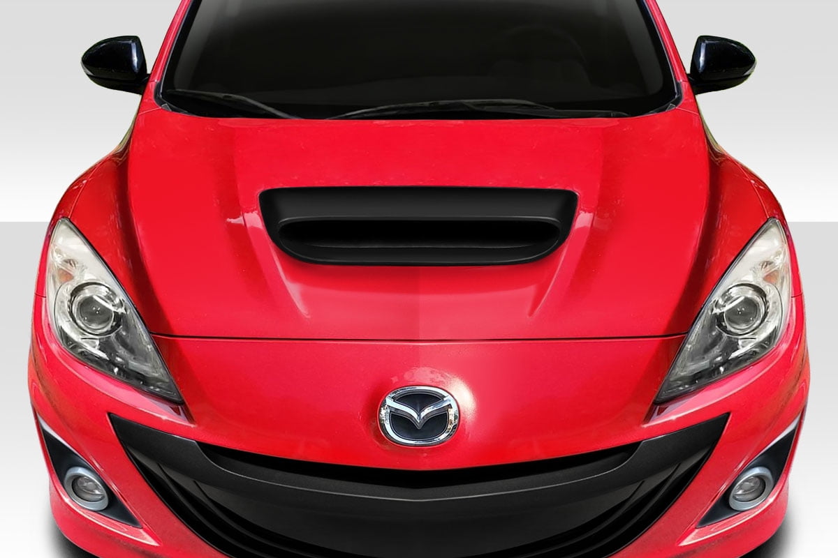 Real Carbon Fiber Hood Vent Scoop For 20102013 Mazdaspeed 3 Mazda 3 MPS MOTORS Automotive