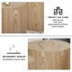 Kevinplus Round Coffee Table Set of 2 Nesting Table Modern Circle Side ...