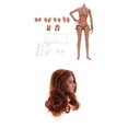 thumbnail image 1 of Femenina de Cuerpo Femenino de 12 Pulgadas con Busto Sin Costuras y Cabeza de Trigo SM SunniMix Cuerpo femenino sin costuras, 1 of 8