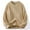 Beige, variant on Hrsba Mens Crewneck Sweater Long Sleeve Solid Color Casual Knit Pullover Knit Sweater Men Warm Undershirt for Fall Winter