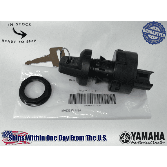 Yamaha OEM GOLF CART KEY SWITCH UNCOMMON DRIVE DRIVE 2 G22 G29 JU2-H2510-31-00
