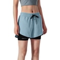 thumbnail image 5 of Bibifish Women's 2-In-1 Shorts Double Layer Unisex Couple Running Outdoor Shorts Workout Shorts, 5 of 6