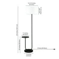 thumbnail image 7 of Henn&Hart 65" Black Floor Lamp, 7 of 7