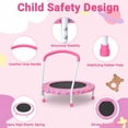 thumbnail image 4 of LIZEVINC 36" Trampoline Indoor Trampoline with Handle,Pink, 4 of 6