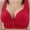 Red bras, variant on Womens Push up Bras Breathable Comfy Front Closure Wireless Sports Bra Ladies Compression Full Coverage Seamless Bralettes