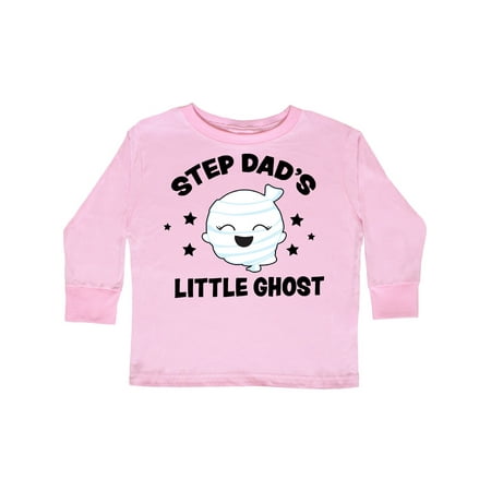 

Inktastic Cute Step Dad s Little Ghost with Stars Gift Toddler Toddler Girl Long Sleeve T-Shirt
