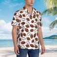 thumbnail image 5 of Haiem Football Printed Hawaiian Shirt for Men - Men’s Casual Beach Summer Shirts - Stretch Fabric with Modern Fit-Medium, 5 of 9