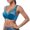 Blue, variant on Fsqjgq Floral Lace Bras for Women Plus Size Large Bust Gathered Push Up Bras Thin Cup Adjustable Padded Underwire Bras Bralettes Underwear Red Size 100D