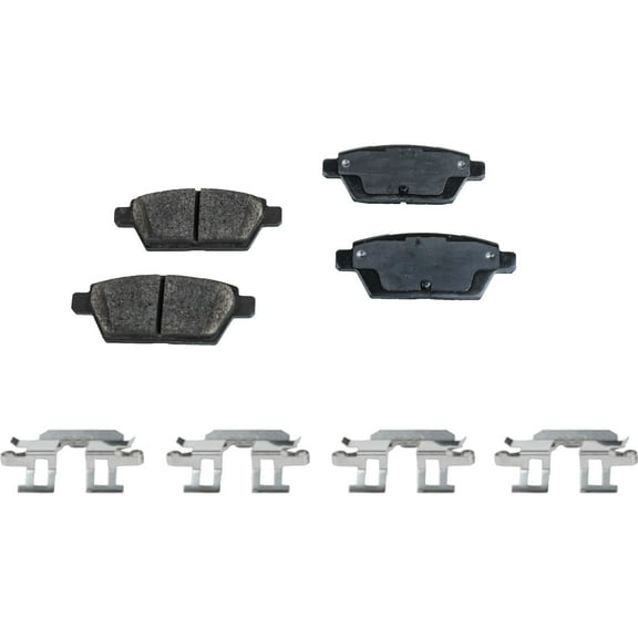Brake Pad Set Compatible with 2006-2012 Ford Fusion 2007-2012 Lincoln MKZ 4Cyl 6Cyl 2.3L 2.5L 3.5L 3.0L Rear