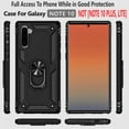 thumbnail image 4 of Samsung Galaxy Note 10 Case,  With [Tempered Glass Screen Protector Included], STARSHOP Drop Protection Ring Kickstand Cover- Black, 4 of 8