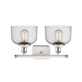 thumbnail image 2 of Innovations Lighting  Ballston Urban Bell - 2 Light 18" Bath Vanity Light Seedy/White and Polished Chrome Finish, 2 of 5