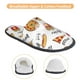 thumbnail image 3 of Fotbe Fast Food Pantuflas Peludas para Mujer con Estampado, Zapatillas de Peluche, Zapatos de Invierno para Casa, Uso Interior y Exterior-Medium, 3 of 8