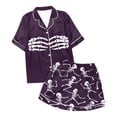 thumbnail image 4 of FUZHIQ Pajamas for Women Set Plus Size Active Fit Short Sleeve Top & Shorts Lightweight Loungewear for Spring Summer Fall Winter, 4 of 4