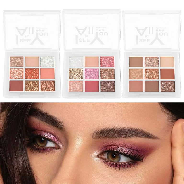 ASEIDFNSA Organic Eye Shadow Palettes Popular Makeup Products 4 Color Eye  Shadow Disc Flash Powder Pearl Waterproof Flash Bead Small Plate Portable  And Easy To Apply Pearl Eye Shadow 