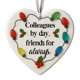 thumbnail image 2 of Decoraciones navideñas, adornos navideños, corazón de cristal marino con forma de corazón, decoración de la amistad, recuerdo de la amistad, adorno de corazón de la amistad para el árbol de Navidad, a, 2 of 5
