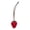 Red-F, variant on Leather Keychain for Airtag, Cute Protective Keychain Holder Compatible with Apple Air Tag,GPS Case Cover for Keys