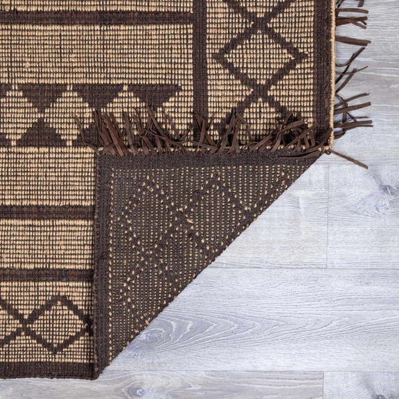 BoutiqueRugs Maia Bohemian, Transitional Area Rug - Tan, Dark Brown, Charcoal - 2' x 3'