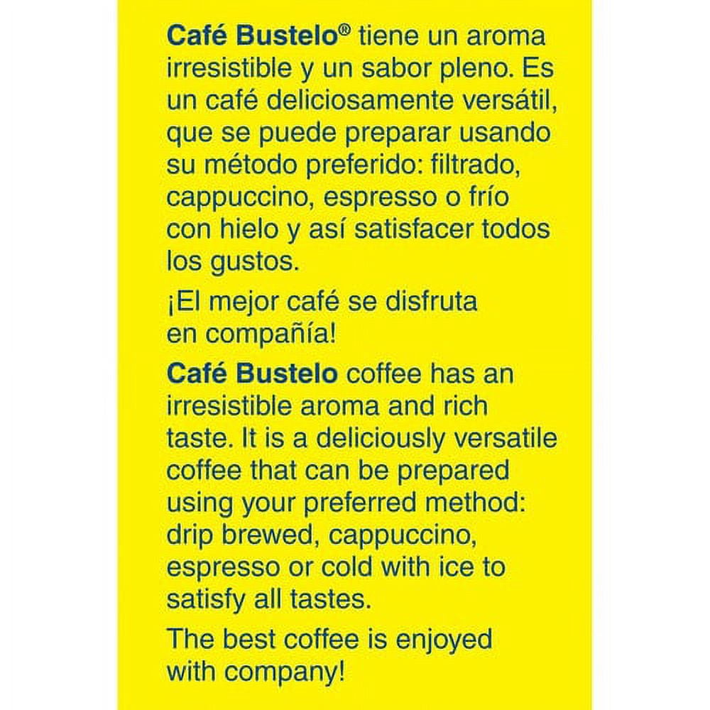 Caf Bustelo Dark Roast Ground Coffee Ground Arabica - Dark/Bold - 10 oz Per Can - 24 / Carton
