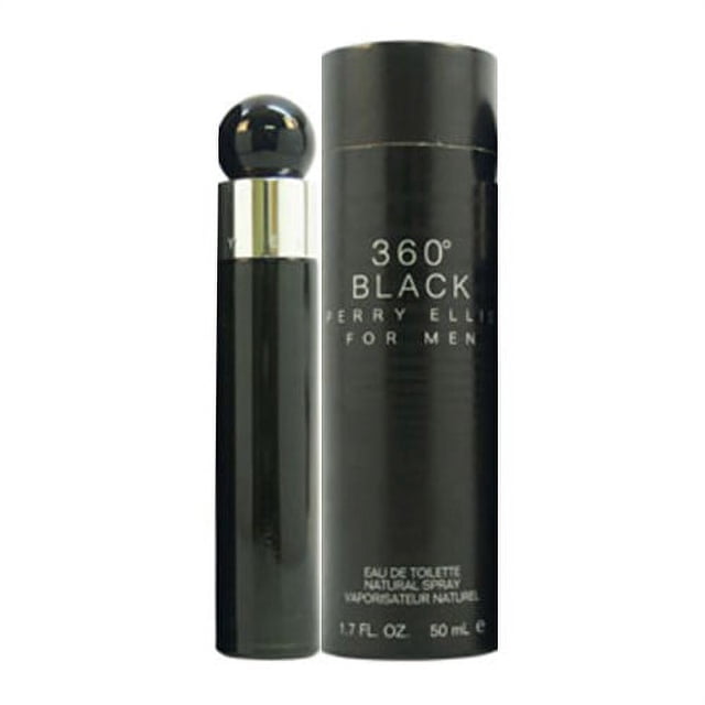 360 Black Perry Ellis 360 Black Men Eau De Toilette Spray, 1.7 onzas