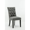 thumbnail image 2 of Boraam 84418 Michelle Chaise à Manger Capitonnée&44; Gris - Lot de 2, 2 of 5