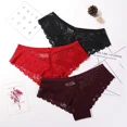 thumbnail image 3 of 3 uds bragas para mujer, ropa interior Sexy de encaje, lencería suave transpirable, bragas femeninas, bragas sexis transparentes para mujer, 3 of 5