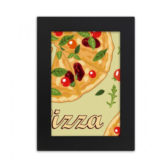 Pizza Italy Tomato Foods Desktop Photo Frame Picture Display Art Painting Exhibit