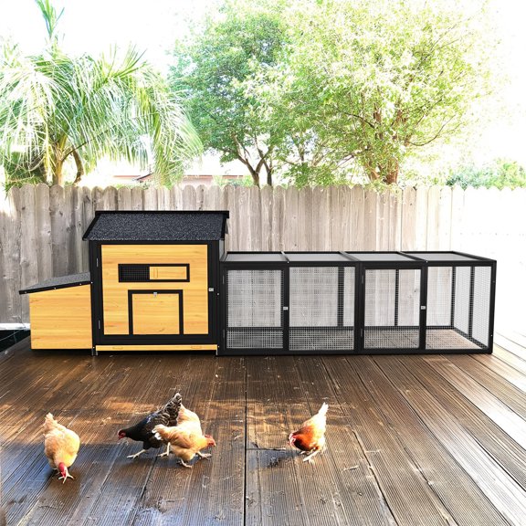 59 Large Chicken Coop with 4 Nesting Boxes, Wooden Chicken 59 Large Chicken Coop with 4 Nesting Boxes, Wooden Chicken
