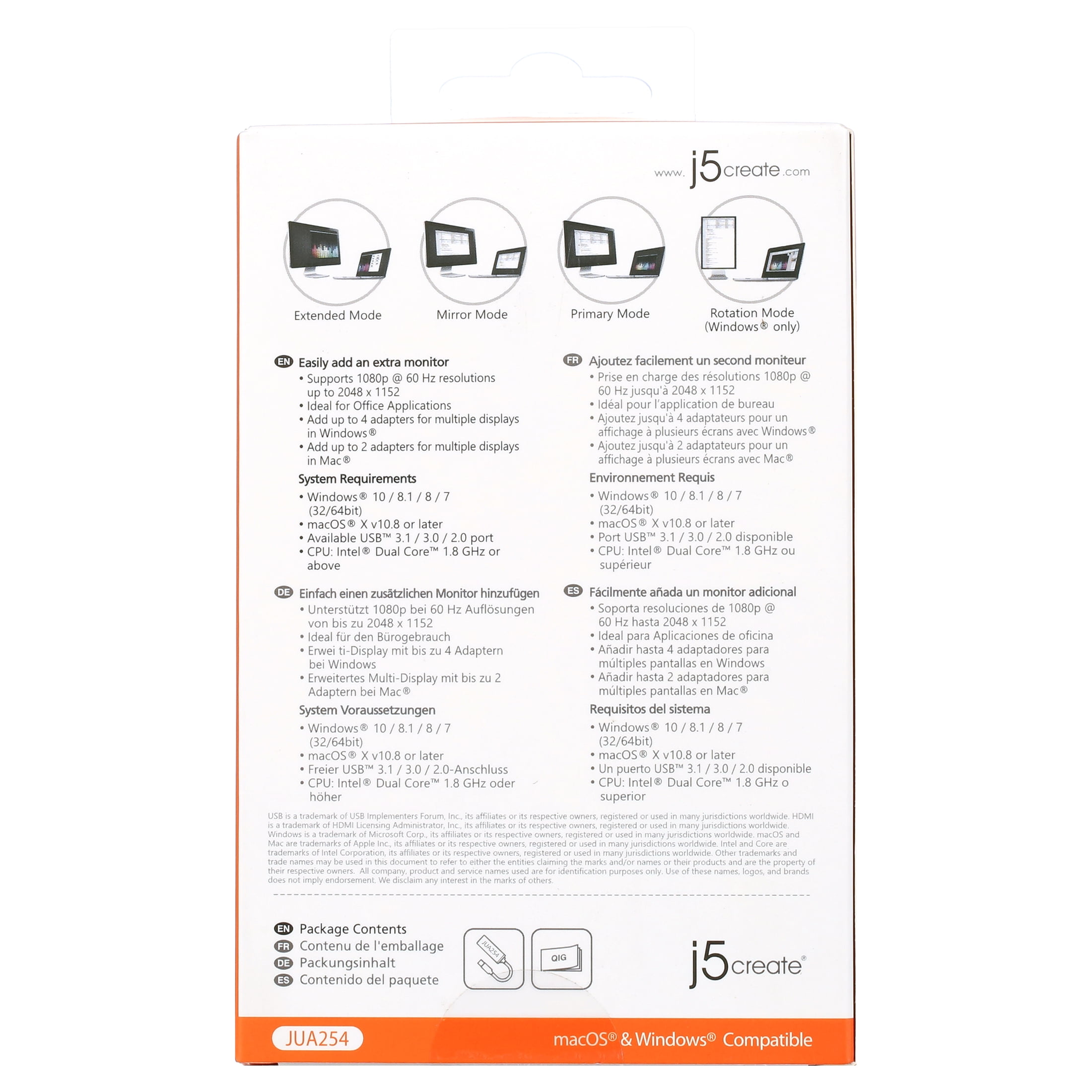 Cable Hdmi Adaptador USB A HDMI J5create Convierte Tu Puerto USB